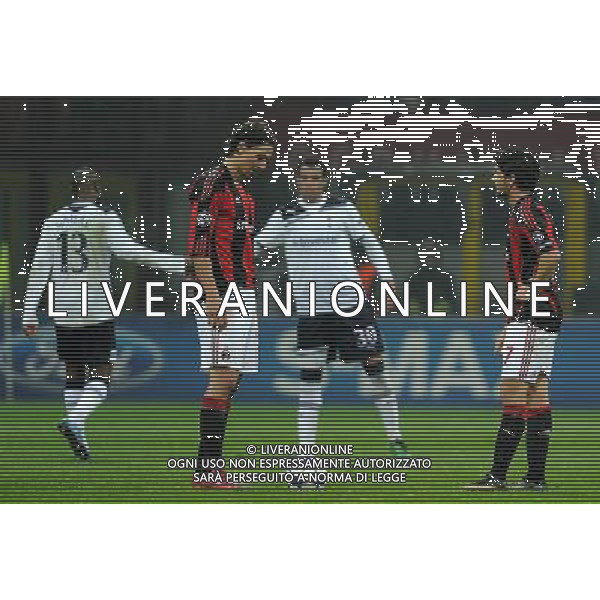 UEFA Champions League 2010/2011 Round of 16 Milano - 15.02.2011 Milan-Tottenham Nella Foto:delusione pato e ibrahimovic /Ph.Vitez-Ag. Aldo Liverani