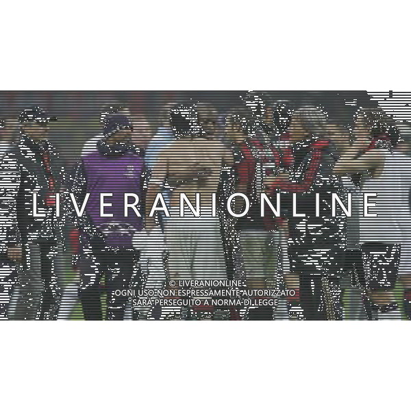 MILAN-TOTTENHAM HOTSPUR 15/02/2011 CHAMPIONS LEAGUE NELLA FOTO rissa a fine gara con protagonista gattuso FOTO MARCO LUZZANI-AG ALDO LIVERANI 