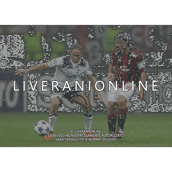 Milano 15-02-2011 Champions League 2010/11 milan-tottenham 0:1 nella foto steven pienaar e gennaro gattuso ph marco luzzani/ag aldo liverani s.a.s.