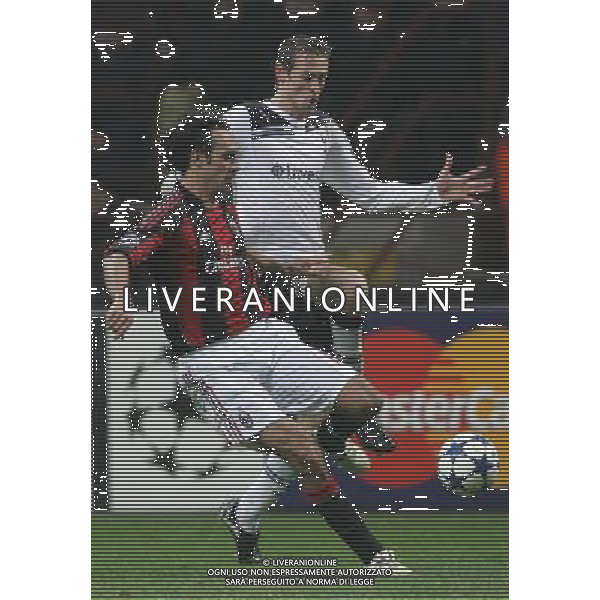 Milano 15-02-2011 Champions League 2010/11 milan-tottenham 0:1 nella foto peter crouch e laessandro nesta ph marco luzzani/ag aldo liverani s.a.s.