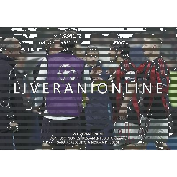 Milano 15-02-2011 Champions League 2010/11 milan-tottenham 0:1 nella foto gennaro gattuso discute con joe jordan ph marco luzzani/ag aldo liverani s.a.s.
