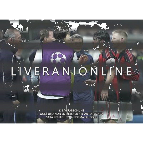 Milano 15-02-2011 Champions League 2010/11 milan-tottenham 0:1 nella foto gennaro gattuso discute con joe jordan ph marco luzzani/ag aldo liverani s.a.s.