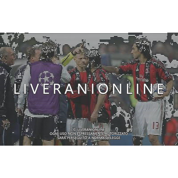Milano 15-02-2011 Champions League 2010/11 milan-tottenham 0:1 nella foto gennaro gattuso discute con joe jordan ph marco luzzani/ag aldo liverani s.a.s.