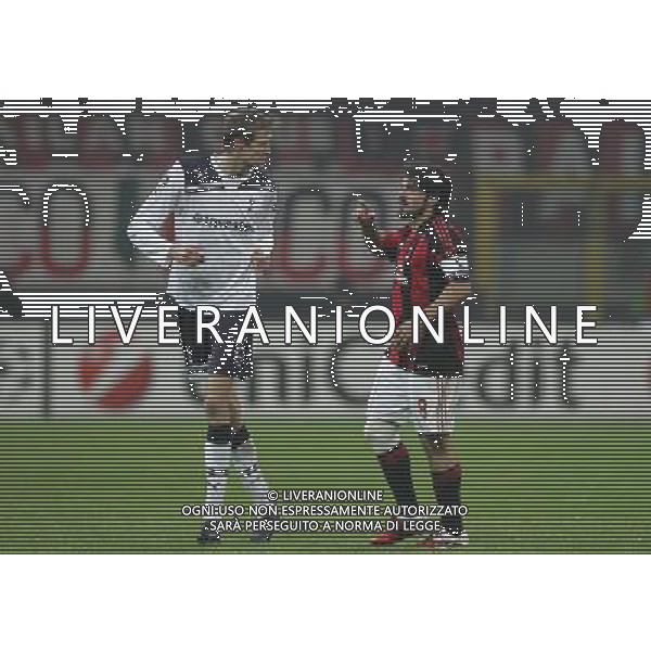 Milano 15-02-2011 Champions League 2010/11 milan-tottenham 0:1 nella foto gennaro gattuso e peter crouch ph marco luzzani/ag aldo liverani s.a.s.