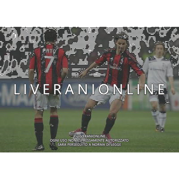 Milano 15-02-2011 Champions League 2010/11 milan-tottenham 0:1 nella foto zlatan ibrahimovic e pato ph marco luzzani/ag aldo liverani s.a.s.