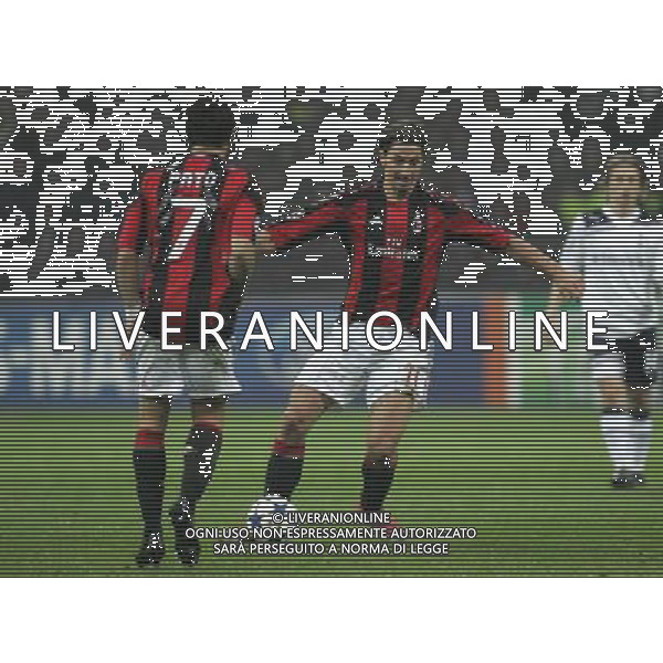 Milano 15-02-2011 Champions League 2010/11 milan-tottenham 0:1 nella foto zlatan ibrahimovic e pato ph marco luzzani/ag aldo liverani s.a.s.