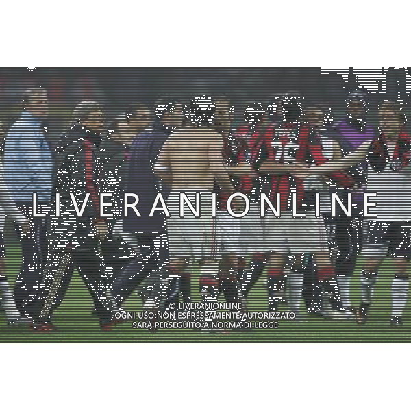 Milano 15-02-2011 Champions League 2010/11 milan-tottenham 0:1 nella foto rissa a fine partita ph marco luzzani/ag aldo liverani s.a.s.