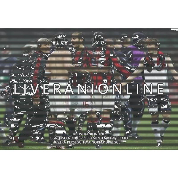 Milano 15-02-2011 Champions League 2010/11 milan-tottenham 0:1 nella foto rissa a fine partita ph marco luzzani/ag aldo liverani s.a.s.