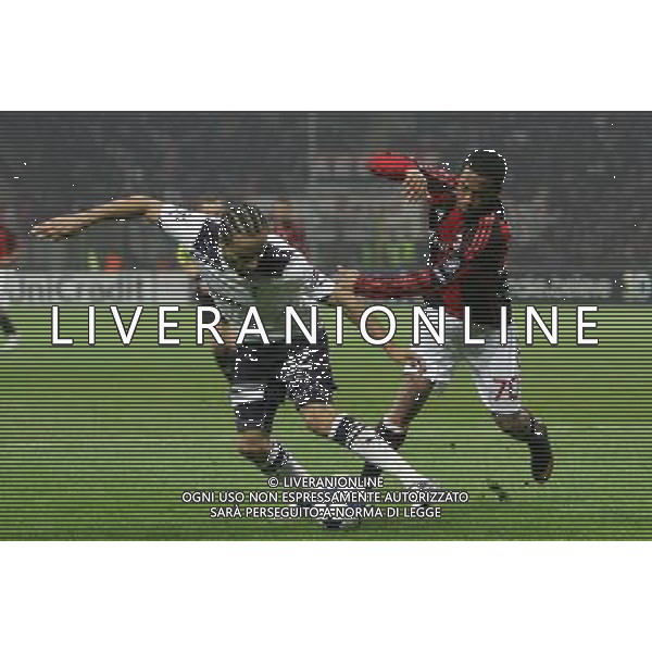 Milano 15-02-2011 Champions League 2010/11 milan-tottenham 0:1 nella foto benoit assou-ekotto e robinho ph marco luzzani/ag aldo liverani s.a.s.