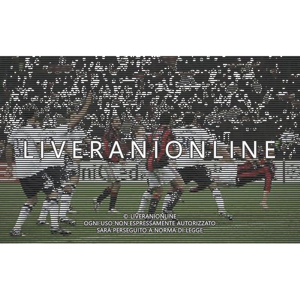 Milano 15-02-2011 Champions League 2010/11 milan-tottenham 0:1 nella foto gol annullato a zlatan ibrahimovic ph marco luzzani/ag aldo liverani s.a.s.