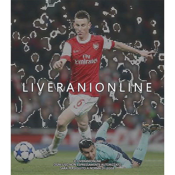CALCIO SPORT16/02/2011 ; LONDRA ; UK - Arsenal vs Barcelona champions league ottavi di finale nella foto Laurent Koscielny pedro ©MAXPPP/AG ALDO LIVERANI SAS - ITALY ONLY - 