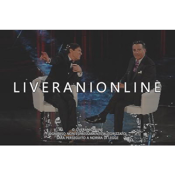 61mo FESTIVAL DELLA CANZONE ITALIANA DI SANREMO 16/02/2011 SECONDA SERATA NELLA FOTO GIANNI MORANDI CON ANDY GARCIA ©GAZZANIGA/AGENZIA ALDO LIVERANI SAS
