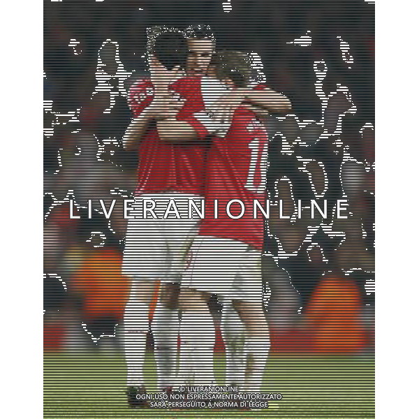 CALCIO SPORT16/02/2011 ; LONDRA ; UK - Arsenal vs Barcelona champions league ottavi di finale nella foto ESULTANZA finale arsenal©MAXPPP/AG ALDO LIVERANI SAS - ITALY ONLY - 
