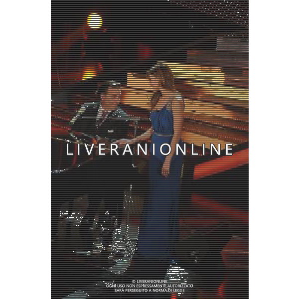 61mo FESTIVAL DELLA CANZONE ITALIANA DI SANREMO 16/02/2011 SECONDA SERATA NELLA FOTO ANDY GARCIA CON BELEN RODRIGUEZ ©GAZZANIGA/AGENZIA ALDO LIVERANI SAS