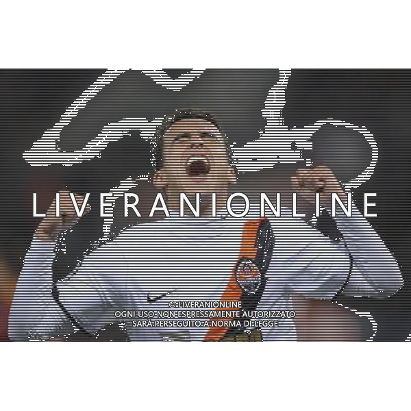 Roma - 16/02/2010 - Stadio Olimpico - Uefa Champions League 2010-2011 - Ottavi di finale andata - Roma vs Shakhtar Donetsk - nella foto: L\'esultanza di Jadson © Fabrizio Corradetti - ag.Aldo Liverani sas
