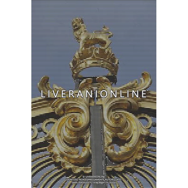 Details of Gildings on the Gates close to Buckingham Palace in London AG. ALDO LIVERANI SAS ITALY ONLY