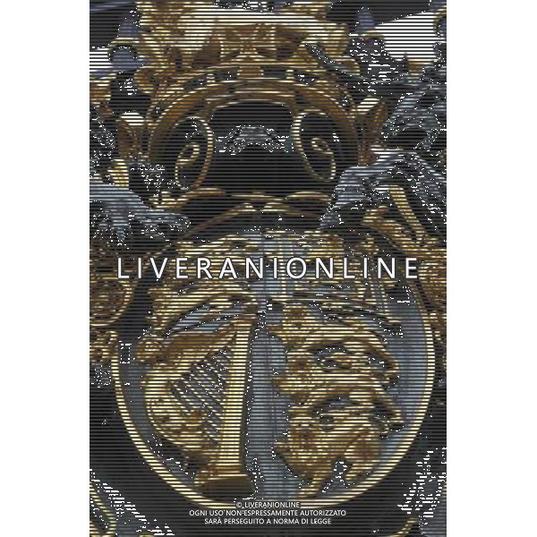Details of Gildings on the Gates of Buckingham Palace in London AG. ALDO LIVERANI SAS ITALY ONLY