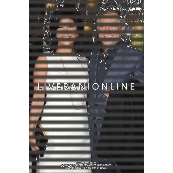 16 February 2011 - Westwood, California - Julie Chen and Les Moonves. \'Unknown\' Los Angeles Premiere held at the Regency Village Theater. Photo Credit: Byron Purvis/AdMedia AG. ALDO LIVERANI SAS ITALY ONLY *** Local Caption *** .