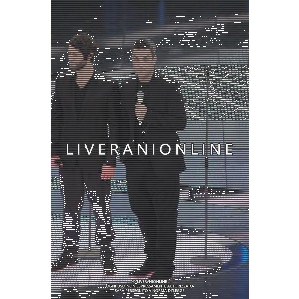 61mo FESTIVAL DELLA CANZONE ITALIANA DI SANREMO 18/02/2011 - QUARTA SERATA NELLA FOTO ROBBIE WILLIAMS DEI TAKE THAT ©GAZZANIGA/AGENZIA ALDO LIVERANI SAS