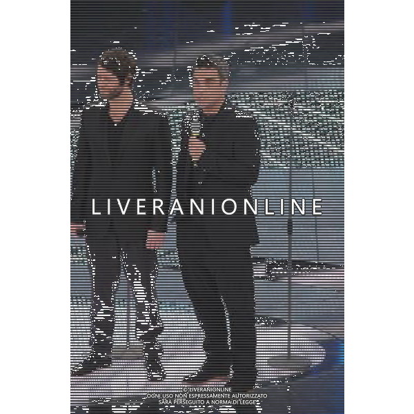 61mo FESTIVAL DELLA CANZONE ITALIANA DI SANREMO 18/02/2011 - QUARTA SERATA NELLA FOTO ROBBIE WILLIAMS DEI TAKE THAT ©GAZZANIGA/AGENZIA ALDO LIVERANI SAS