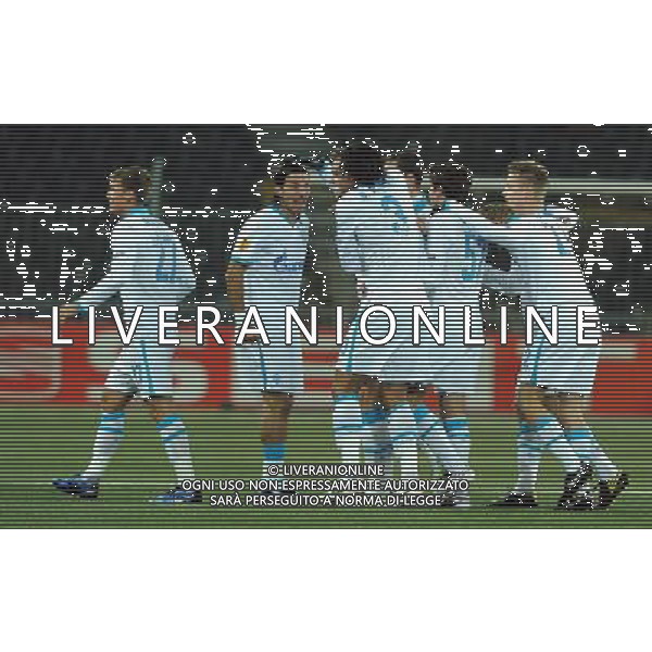 UEFA Europa League 2010/2011 Round of 32 Berna (Svizzera) - 17.02.2011 Young Boys-Zenit San Pietroburgo Nella Foto:Gruppo Esultanza Zenit San Pietroburgo /Ph.Vitez-Ag. Aldo Liverani