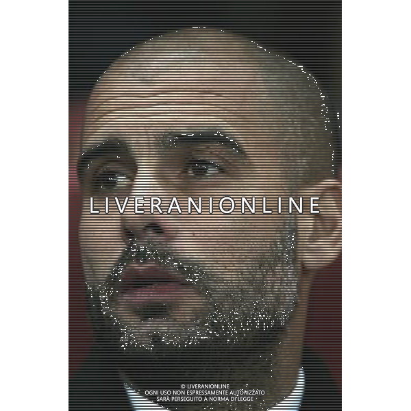 Barcelona\'s Manager Josep Guardiola 16.02.2011 - LONDON - UEFA CHAMPIONS LEAGUE MATCH - LEG 1 - ARSENAL V BARCELONA - EMIRATES STADIUM - ARSENAL - LONDON FOTO MICHAL ZEMANEK/NEWSPIX.PL --- Newspix.pl /AG ALDO LIVERANI SAS CALCIO SPORT CHAMPION LEAGUE ARSENAL BARCELONA - ITALY ONLY - *** Local Caption *** .