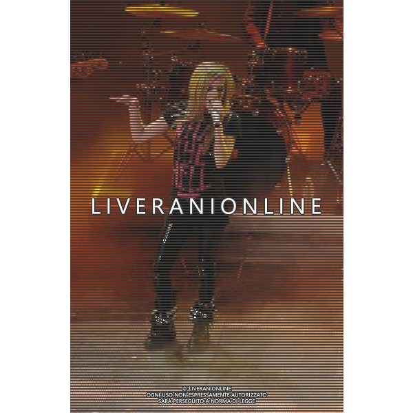 61mo FESTIVAL DELLA CANZONE ITALIANA DI SANREMO 19/02/2011 - QUINTA ED ULTIMA SERATA NELLA FOTO AVRIL LAVIGNE ©GAZZANIGA/AGENZIA ALDO LIVERANI SAS