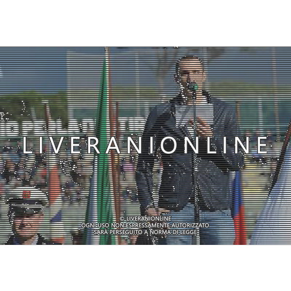 63¡ Edizione Viareggio Cup World Football Tournament - Coppa Carnevale Viareggio- 21.02.2011 Juventus-Bruges Nella Foto:giorgio chiellini legge il giuramento /Ph.Vitez-Ag. Aldo Liverani