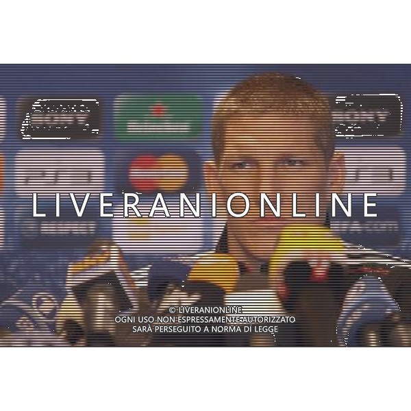 MILANO 22-2-2011 HOTEL MELIA\' MILANO UEFA CHAMPIONS LEAGUE CONFERENZA STAMPA DEL BAYERN MONACO IN VISTA DELLA SFIDA DI CHAMPIONS LEAGUE CON L\'INTER NELLA FOTO BASTIAN SCHWEINSTEIGER PH.FIOCHI/AG ALDO LIVERANI SAS