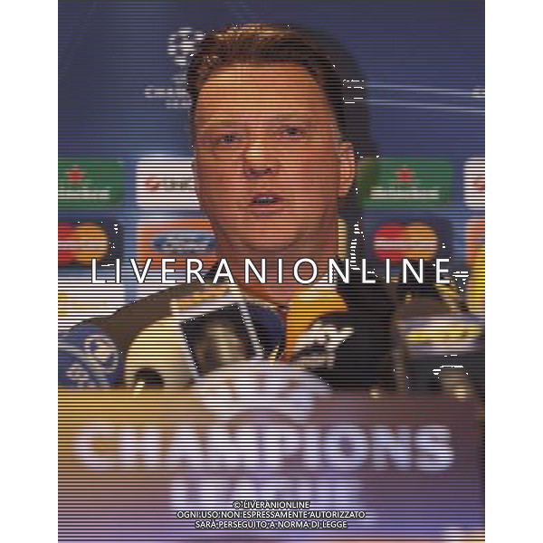 MILANO 22-2-2011 HOTEL MELIA\' MILANO UEFA CHAMPIONS LEAGUE CONFERENZA STAMPA DEL BAYERN MONACO IN VISTA DELLA SFIDA DI CHAMPIONS LEAGUE CON L\'INTER NELLA FOTO LOUIS VAN GAAL PH.FIOCHI/AG ALDO LIVERANI SAS