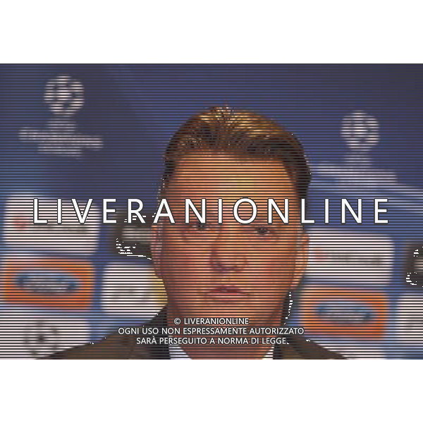 MILANO 22-2-2011 HOTEL MELIA\' MILANO UEFA CHAMPIONS LEAGUE CONFERENZA STAMPA DEL BAYERN MONACO IN VISTA DELLA SFIDA DI CHAMPIONS LEAGUE CON L\'INTER NELLA FOTO LOUIS VAN GAAL PH.FIOCHI/AG ALDO LIVERANI SAS
