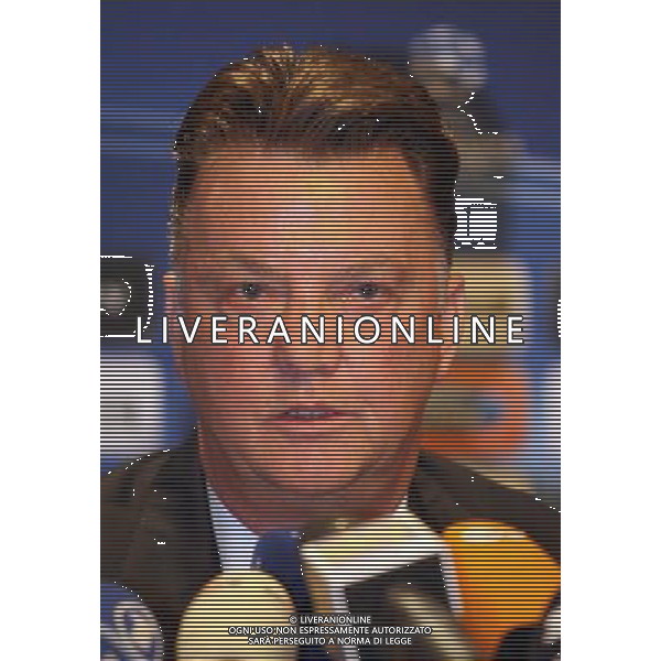 MILANO 22-2-2011 HOTEL MELIA\' MILANO UEFA CHAMPIONS LEAGUE CONFERENZA STAMPA DEL BAYERN MONACO IN VISTA DELLA SFIDA DI CHAMPIONS LEAGUE CON L\'INTER NELLA FOTO LOUIS VAN GAAL PH.FIOCHI/AG ALDO LIVERANI SAS