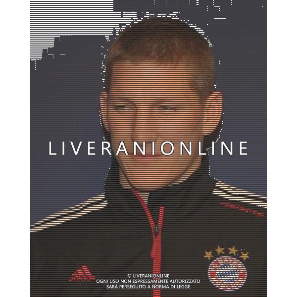 MILANO 22-2-2011 HOTEL MELIA\' MILANO UEFA CHAMPIONS LEAGUE CONFERENZA STAMPA DEL BAYERN MONACO IN VISTA DELLA SFIDA DI CHAMPIONS LEAGUE CON L\'INTER NELLA FOTO BASTIAN SCHWEINSTEIGER PH.FIOCHI/AG ALDO LIVERANI SAS
