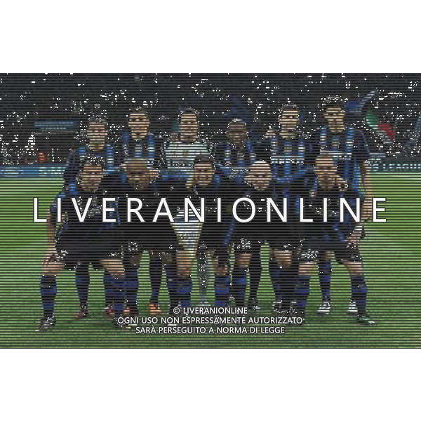 UEFA Champions League 2010/2011 Round of 16 Milano - 23.02.2011 Inter-Bayern Monaco Nella Foto:inter squadra formazione /Ph.Vitez-Ag. Aldo Liverani