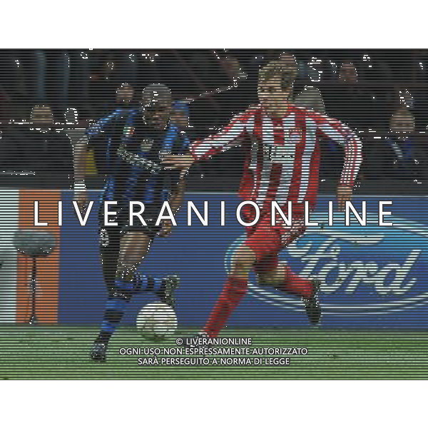 UEFA Champions League 2010/2011 Round of 16 Milano - 23.02.2011 Inter-Bayern Monaco Nella Foto:eto\'o badstuber /Ph.Vitez-Ag. Aldo Liverani