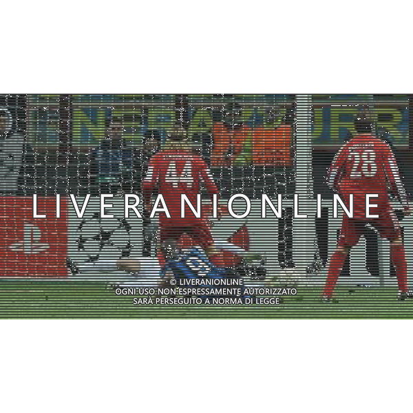 UEFA Champions League 2010/2011 Round of 16 Milano - 23.02.2011 Inter-Bayern Monaco Nella Foto:parata di kraft su eto\'o /Ph.Vitez-Ag. Aldo Liverani