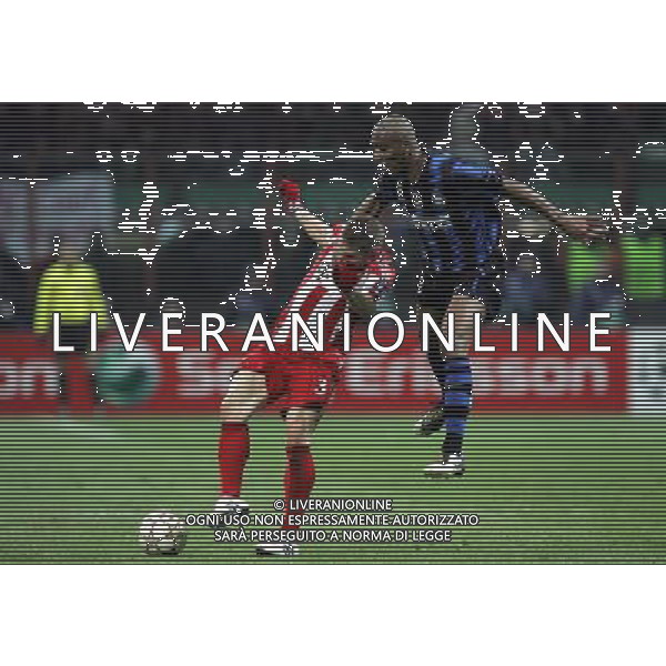 INTER - BAYERN MONACO CHAMPIONS LEAGUE 23/02/2011 NELLA FOTO maicon e schweinsteiger ©LUZZANI/AGENZIA ALDO LIVERANI SASI SAS