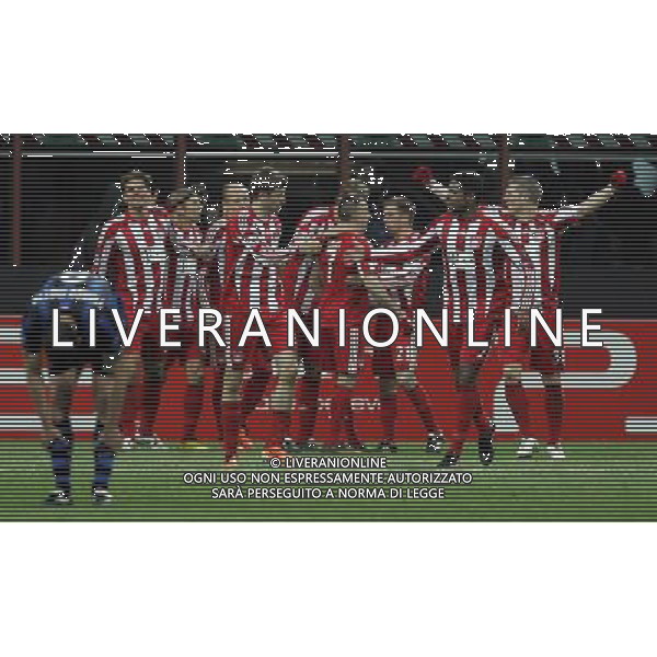 INTER - BAYERN MONACO CHAMPIONS LEAGUE 23/02/2011 NELLA FOTO esultanza bayern monaco dopo il gol di gomez ©LUZZANI/AGENZIA ALDO LIVERANI SASI SAS
