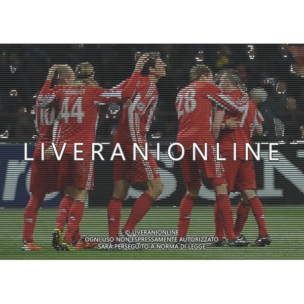 UEFA Champions League 2010/2011 Round of 16 Milano - 23.02.2011 Inter-Bayern Monaco Nella Foto:esultanza gomez /Ph.Vitez-Ag. Aldo Liverani