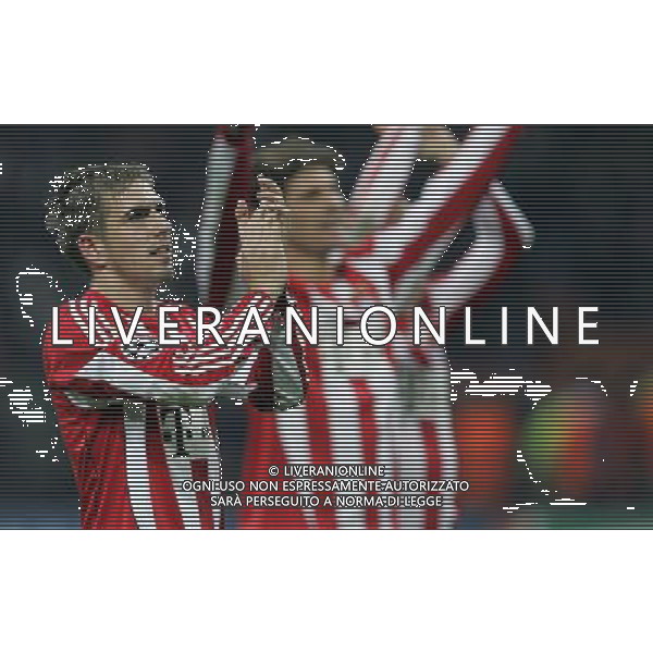 INTER - BAYERN MONACO CHAMPIONS LEAGUE 23/02/2011 NELLA FOTO lahm esulta a fine gara ©LUZZANI/AGENZIA ALDO LIVERANI SASI SAS