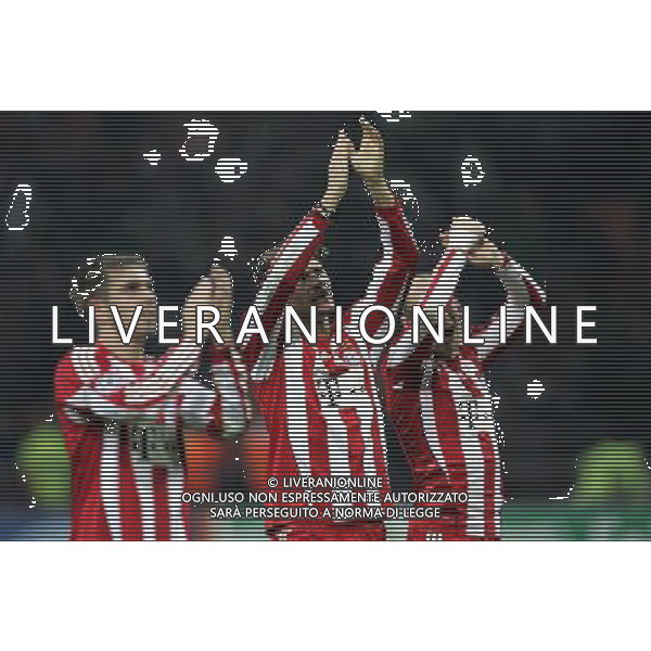 INTER - BAYERN MONACO CHAMPIONS LEAGUE 23/02/2011 NELLA FOTO mario gomez esulta a fine gara ©LUZZANI/AGENZIA ALDO LIVERANI SASI SAS