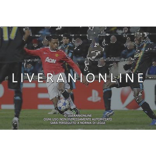 marsiglia 23/2/2011 Marsiglia e Manchester United CHAMPIONS LEAGUE/andata degli ottavi di finale nella foto Evra et Diawara ©maxppp/AG ALDO LIVERANI SAS - ITALY ONLY - 
