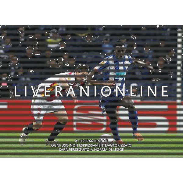 20110223: PORTO, PORTUGAL - FC Porto vs Sevilla FC: Europa League 2010/2011, 1/16 finals, 2nd leg. In picture:Varela and Navarro PHOTO: Manuel Azevedo/CITYFILES 