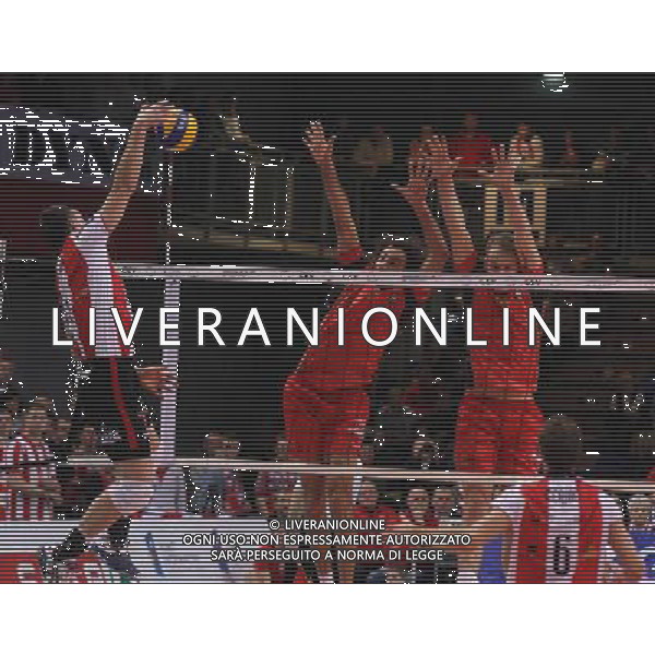 ASSECO RESOVIA - SISLEY TREVISO POLFINAL EUROPEAN CUP - CEV CUP NELLA FOTO ALEH AKHREM, ALESSANDRO FEI, NOVICA BIELICA FOT. MARIUSZ KRUPA/ NEWSPIX.PL/ALDO LIVERANI ONLY ITALY 