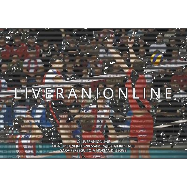 23.02.2011. Rzeszow. Puchar CEV asseco Resovia Rzeszow - Sisley Treviso N/Z Grzegorz Kosok Fot. Bartosz Frydrych/ ABF --- Newspix.pl /AG ALDO LIVERANI PALLAVOLO VOLLEY ASSECO RESOVIA - SISLEY TREVISO - ITALY ONLY - *** Local Caption *** .