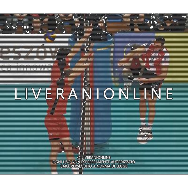 23.02.2011. Rzeszow. Puchar CEV asseco Resovia Rzeszow - Sisley Treviso N/Z Atak Georg Grozer Fot. Bartosz Frydrych/ ABF --- Newspix.pl /AG ALDO LIVERANI PALLAVOLO VOLLEY ASSECO RESOVIA - SISLEY TREVISO - ITALY ONLY - *** Local Caption *** .