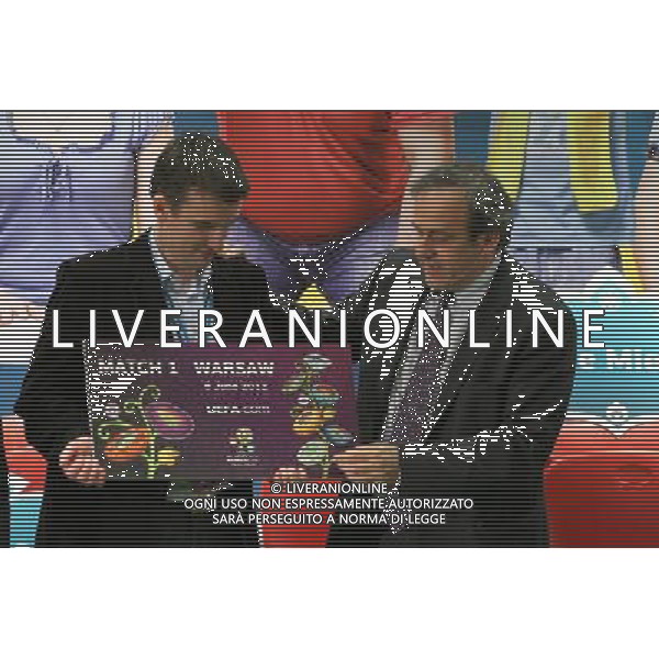 WARSZAWA 01.03.2011 INAUGURACJA SPRZEDAZY BILETOW NA EURO 2012 N Z MICHEL PLATINI MICHAL PIESCIUK/ NEWSPIX.PL WARSAW 01.03.2011 BEGINNING OF EURO 2012 TICKET SALES MICHEL PLATINI MICHAL PIESCIUK/ NEWSPIX.PL 2012 POLAND - UKRAIN UEFA EURO 2012 TICKETS SALES ( FOOTBALL SPORT POLAND UEFA EURO 2012 ) --- Newspix.pl /AG ALDO LIVERANI SAS UEFA EURO 2012 vendita biglietti (Sport Calcio UEFA EURO UCRAINA-POLONIA 2012) - ITALY ONLY - *** Local Caption *** .