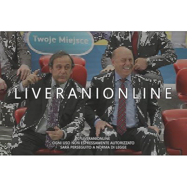 WARSZAWA 01.03.2011 INAUGURACJA SPRZEDAZY BILETOW NA EURO 2012 N Z MICHEL PLATINI GRZEGORZ LATO MICHAL PIESCIUK/ NEWSPIX.PL WARSAW 01.03.2011 BEGINNING OF EURO 2012 TICKET SALES MICHEL PLATINI GRZEGORZ LATO MICHAL PIESCIUK/ NEWSPIX.PL 2012 POLAND - UKRAIN UEFA EURO 2012 TICKETS SALES ( FOOTBALL SPORT POLAND UEFA EURO 2012 ) --- Newspix.pl /AG ALDO LIVERANI SAS UEFA EURO 2012 vendita biglietti (Sport Calcio UEFA EURO UCRAINA-POLONIA 2012) - ITALY ONLY - *** Local Caption *** .