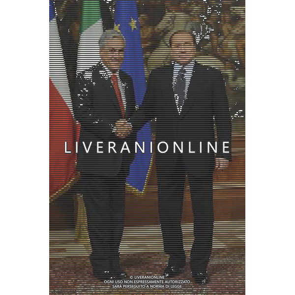 Roma - 03/03/2011 - Palazzo Chigi - Il Presidente del Consiglio Silvio Berlusconi incontra il Presidente della Repubblica del Cile Sebastian Pinera - nella foto: Silvio Berlusconi con il Presidente della Repubblica del Cile Sebastian Pinera © Fabrizio Corradetti - ag. Aldo Liverani sas
