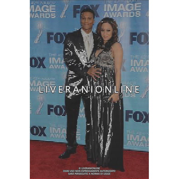 4 March 2011 - Los Angeles, California - Cory Hardrict and Tia Mowry. 42nd Annual NAACP Image Awards - Arrivals held at the Shrine Auditorium. Photo Credit: Byron Purvis/AdMedia AG. ALDO LIVERANI SAS ITALY ONLY *** Local Caption *** .